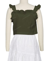 Ruffle Button Up Top
