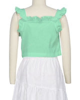 Ruffle Button Up Top