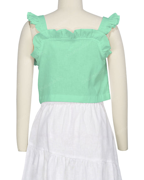 Ruffle Button Up Top