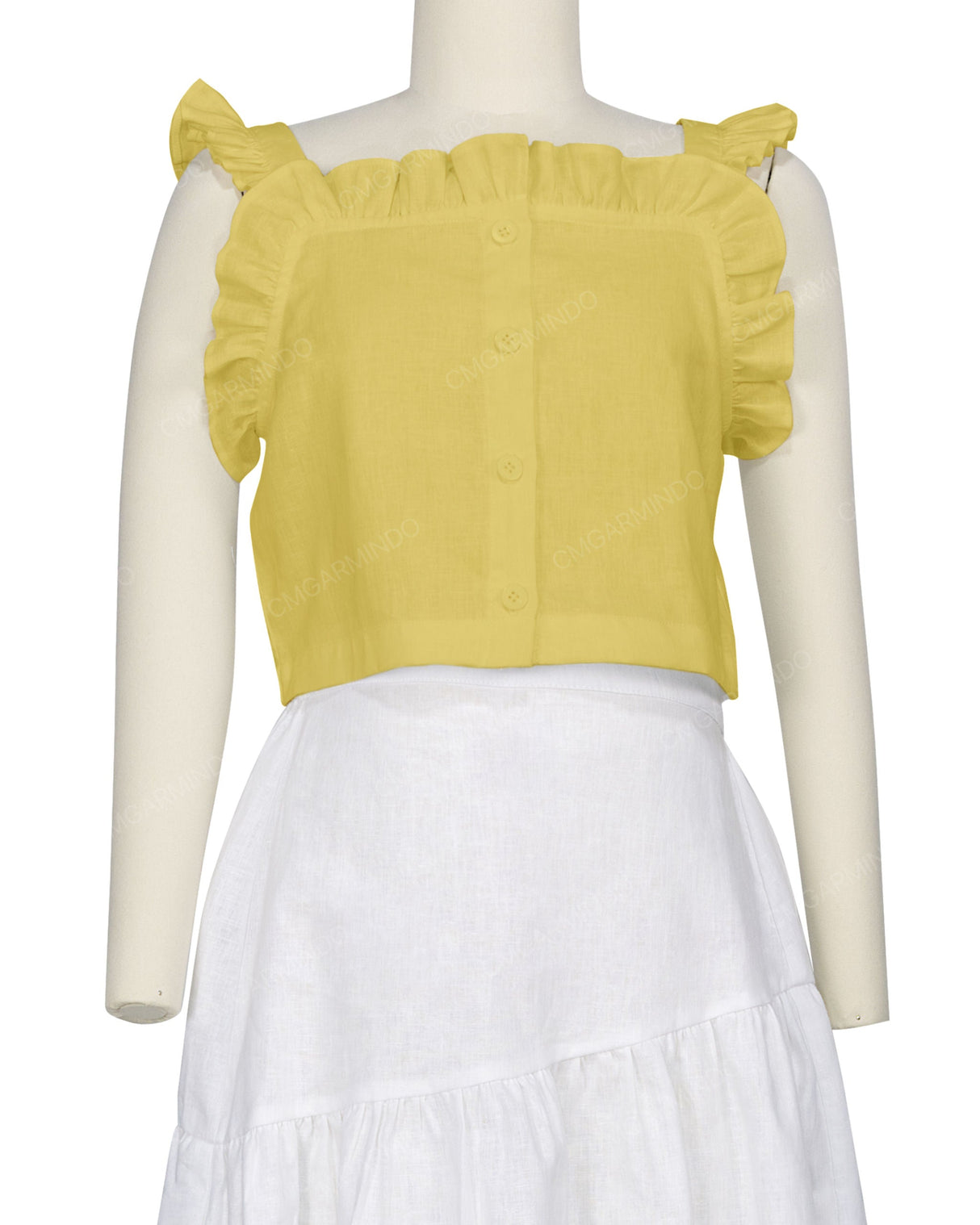 Ruffle Button Up Top