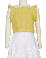 Ruffle Button Up Top