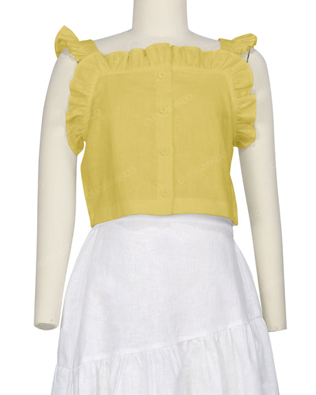 Ruffle Button Up Top