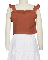 Ruffle Button Up Top