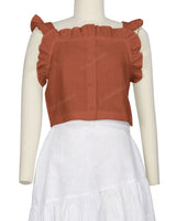 Ruffle Button Up Top