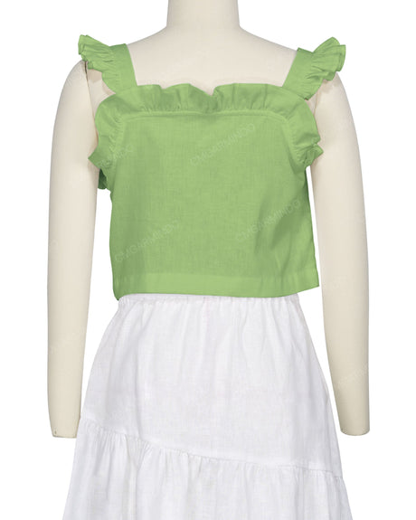 Ruffle Button Up Top