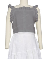 Ruffle Button Up Top