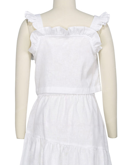 Ruffle Button Up Top