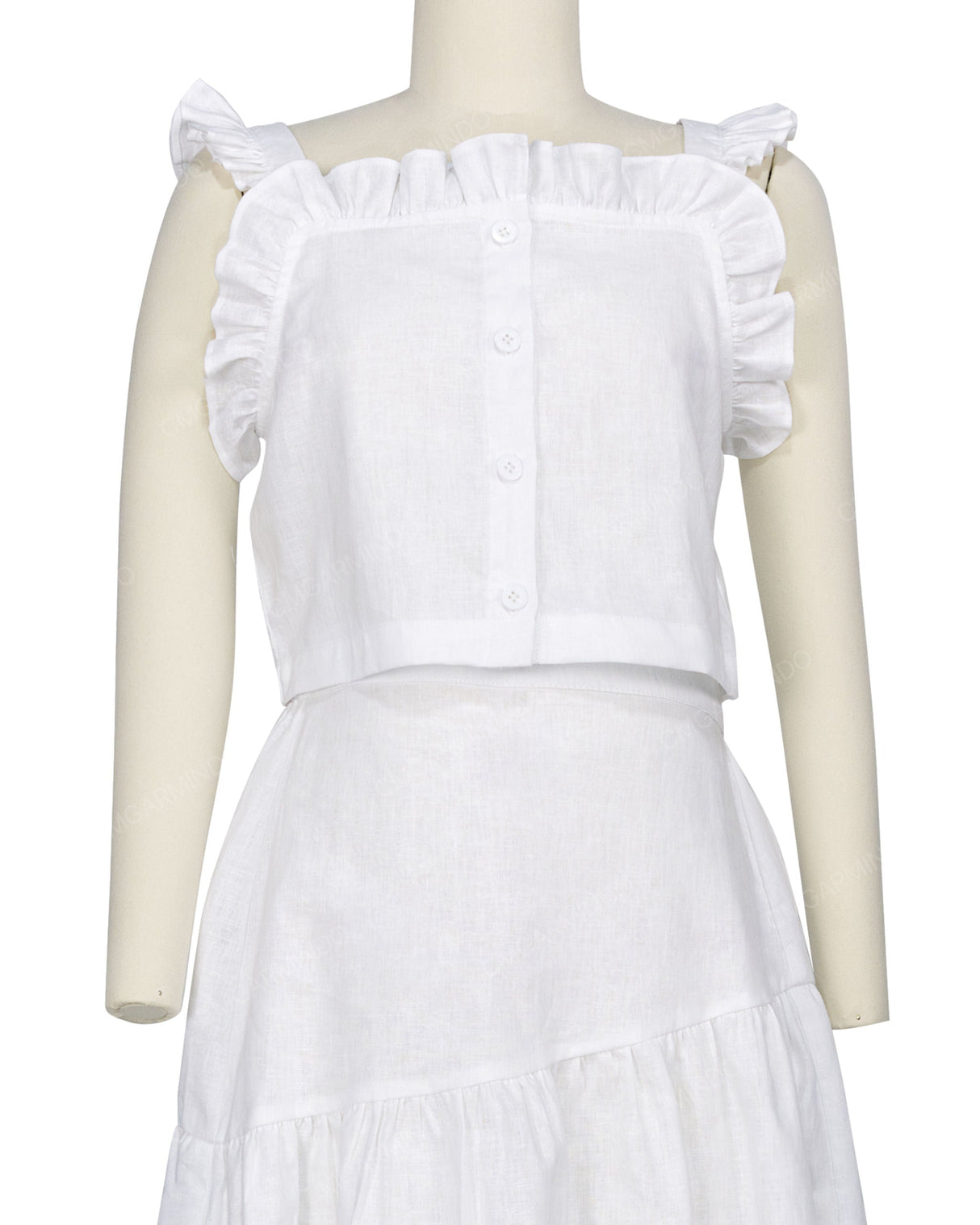 Ruffle Button Up Top