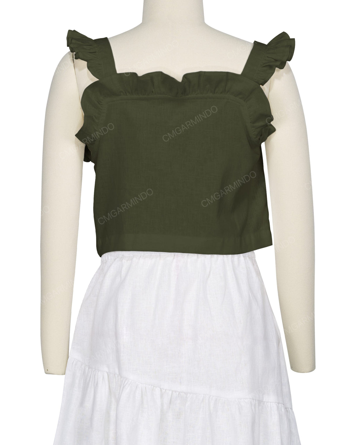 Ruffle Button Up Top