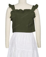 Ruffle Button Up Top