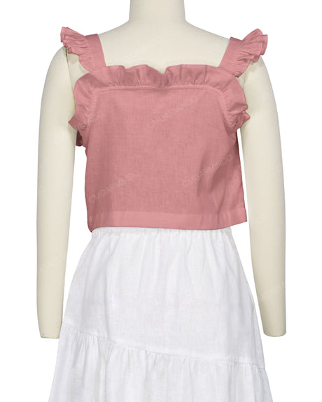 Ruffle Button Up Top