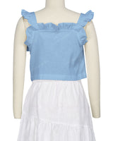 Ruffle Button Up Top