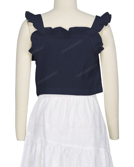 Ruffle Button Up Top
