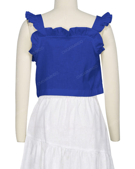 Ruffle Button Up Top