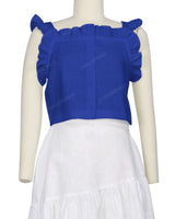 Ruffle Button Up Top