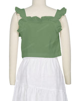 Ruffle Button Up Top