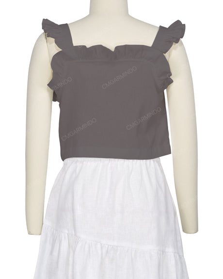Ruffle Button Up Top