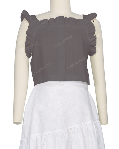 Ruffle Button Up Top