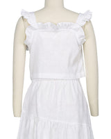 Ruffle Button Up Top
