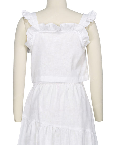 Ruffle Button Up Top