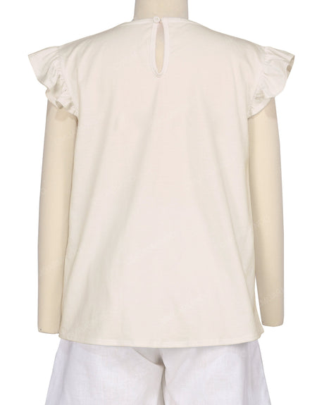Frill Cap Sleeve Top