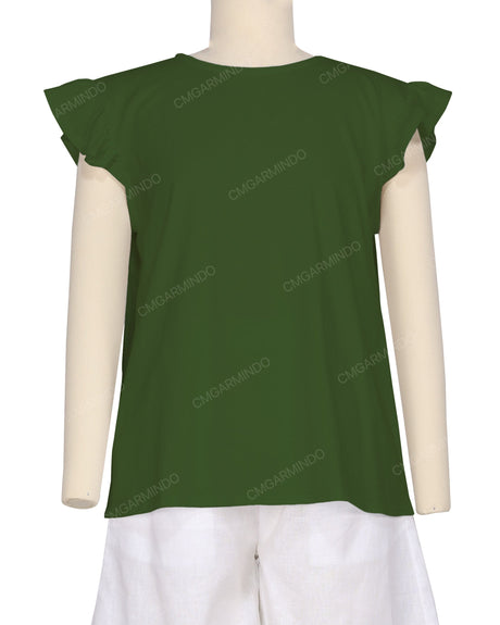 Frill Cap Sleeve Top