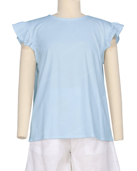 Frill Cap Sleeve Top