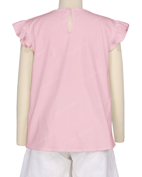 Frill Cap Sleeve Top