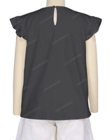 Frill Cap Sleeve Top