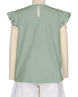Frill Cap Sleeve Top