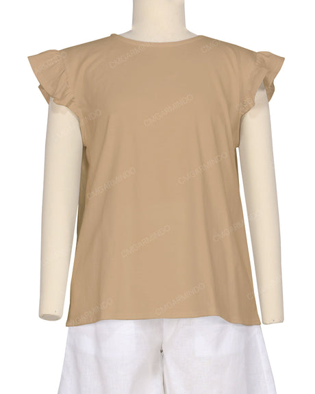 Frill Cap Sleeve Top