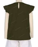 Frill Cap Sleeve Top