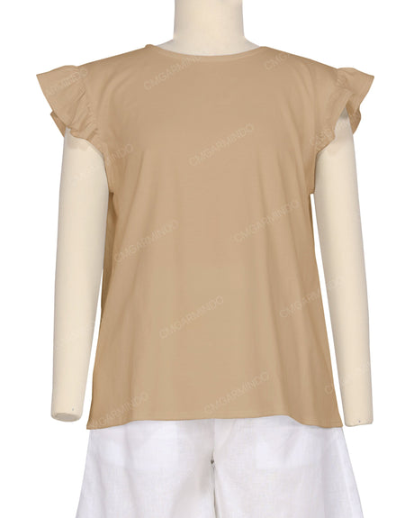 Frill Cap Sleeve Top