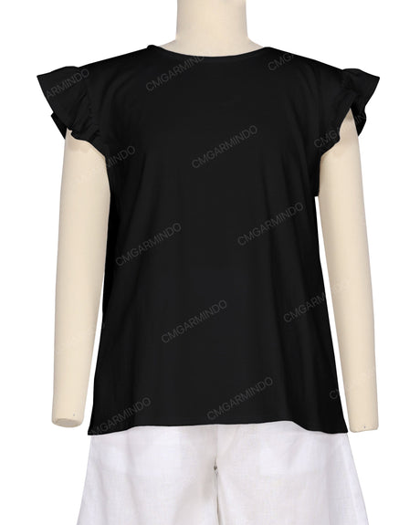 Frill Cap Sleeve Top