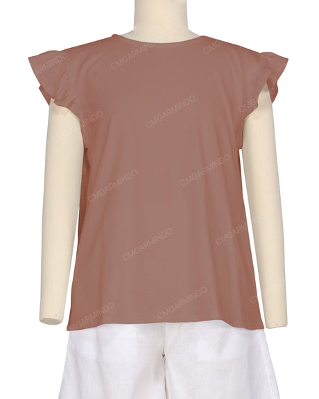 Frill Cap Sleeve Top