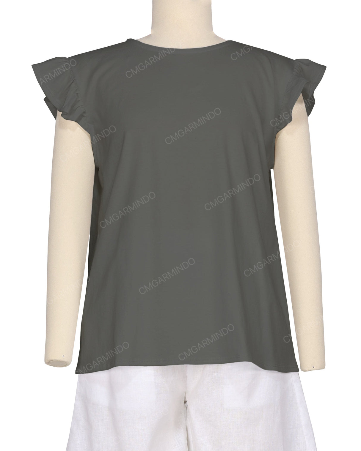 Frill Cap Sleeve Top