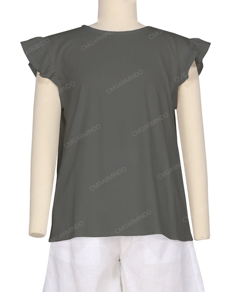 Frill Cap Sleeve Top