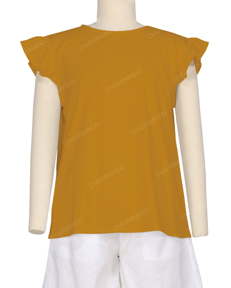 Frill Cap Sleeve Top
