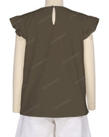 Frill Cap Sleeve Top