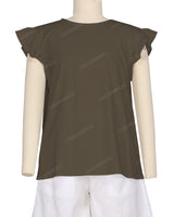 Frill Cap Sleeve Top