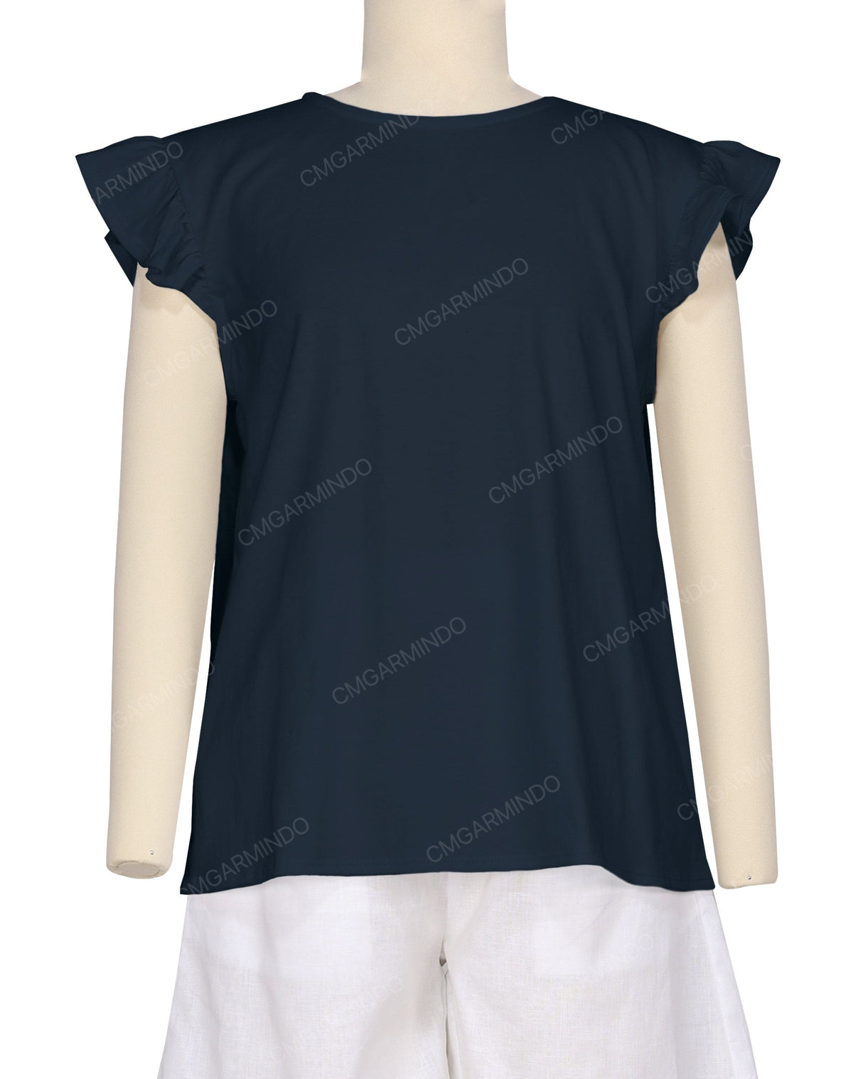 Frill Cap Sleeve Top