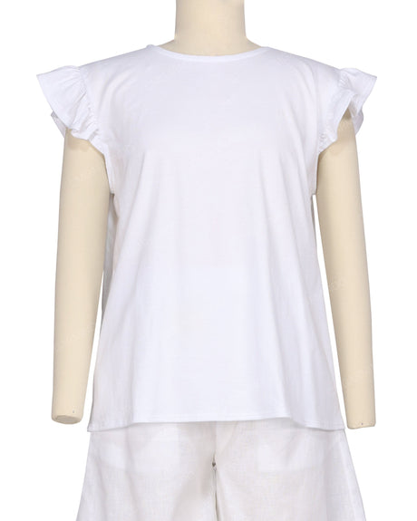 Frill Cap Sleeve Top
