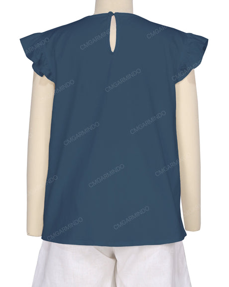 Frill Cap Sleeve Top