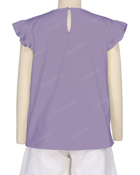 Frill Cap Sleeve Top