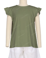 Frill Cap Sleeve Top