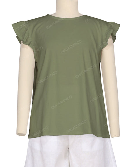 Frill Cap Sleeve Top