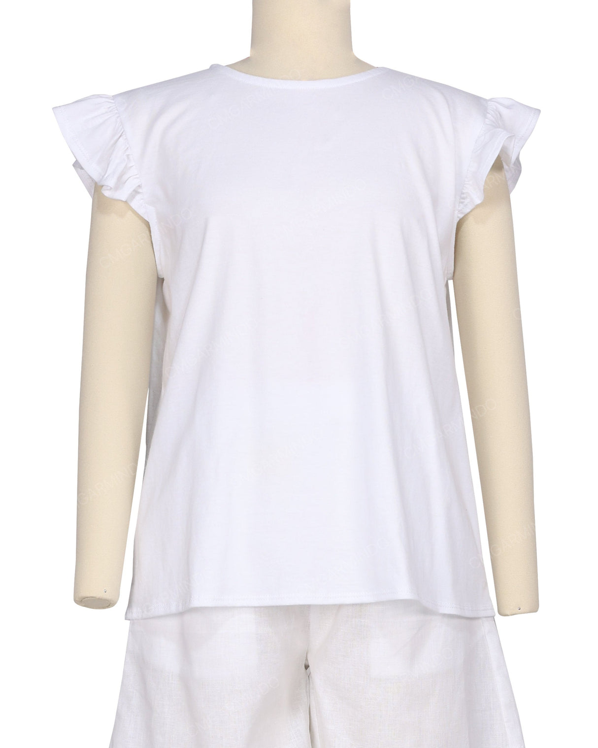 Frill Cap Sleeve Top