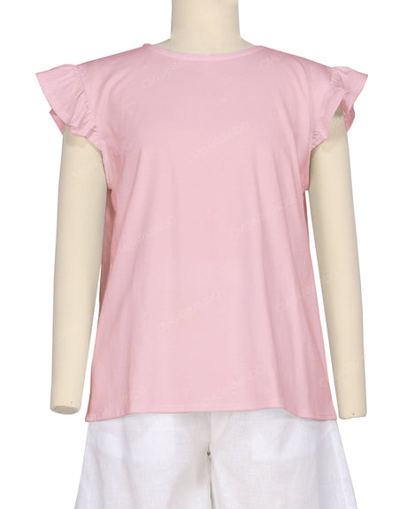 Puff Sleeve Boat Neck Top