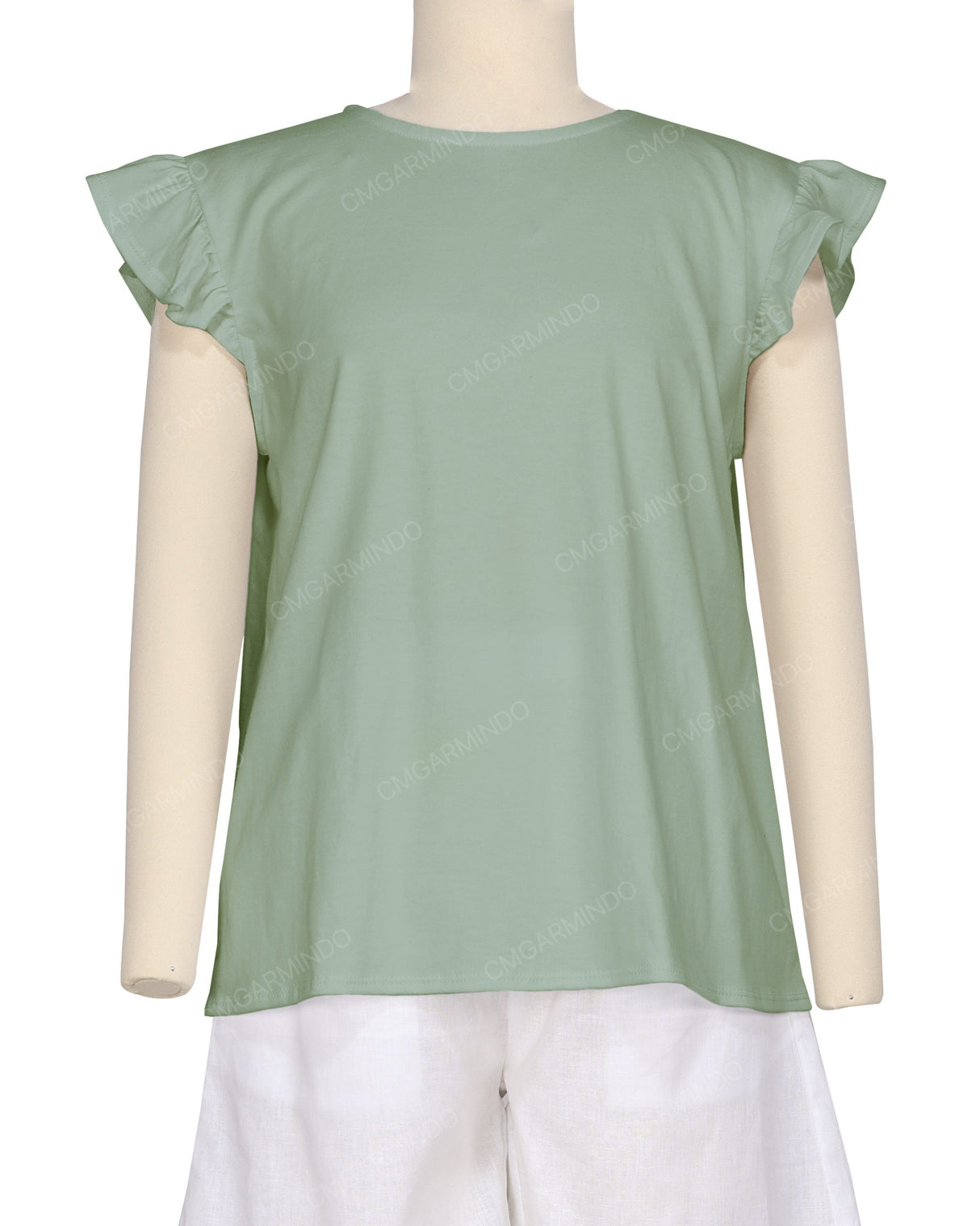 Puff Sleeve Boat Neck Top