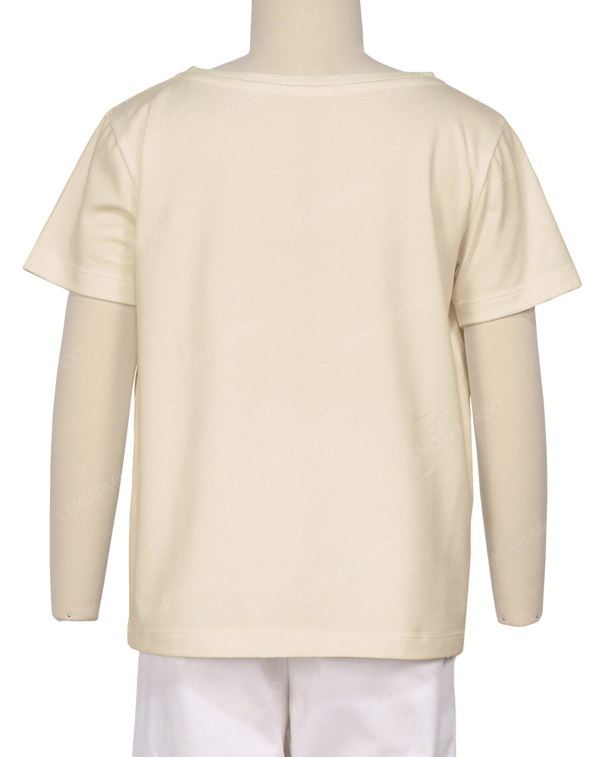 Relaxed Short Sleeve Boat Neck T-shirt